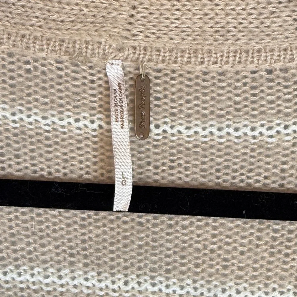 FREE PEOPLE We The Free Trapeze Open Front Cardigan, Cream/White, Wool Blend, L